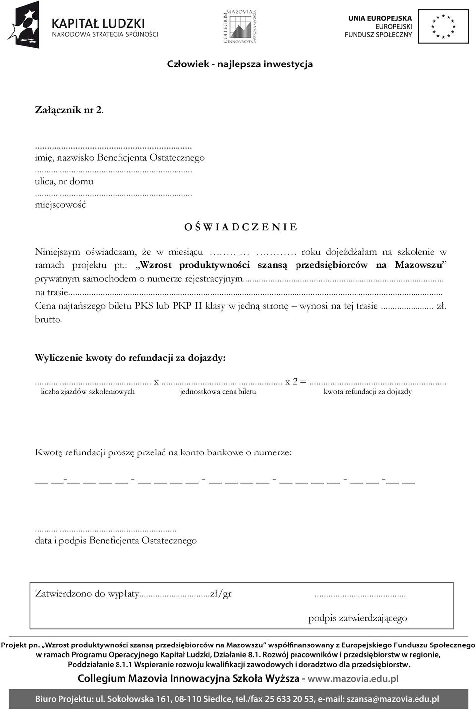 : Wzrost produktywności szansą przedsiębiorców na Mazowszu prywatnym samochodem o numerze rejestracyjnym... na trasie.