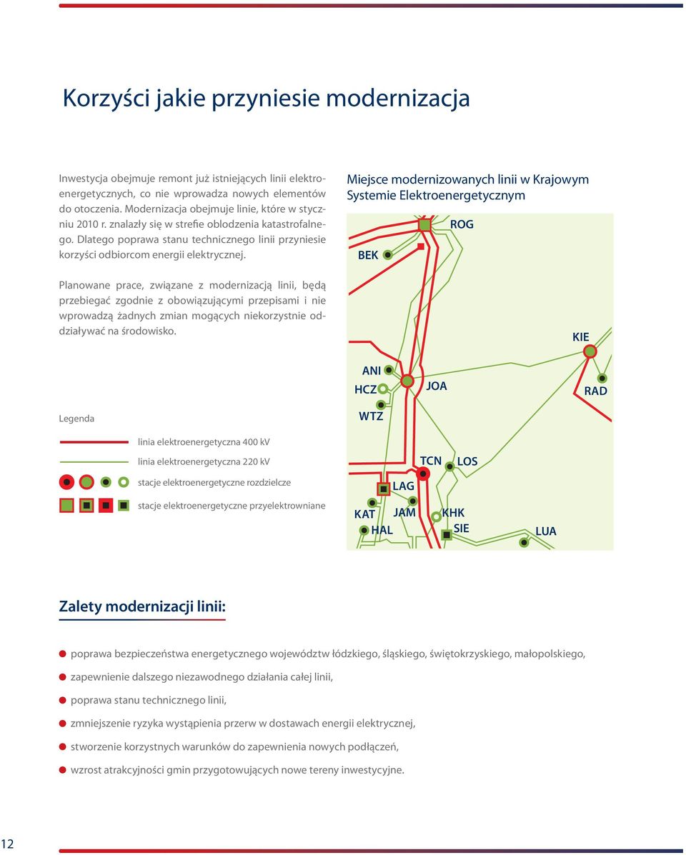 Plnowne prce, związne z modernizcją linii, będą przebieć zodnie z obowiązującymi przepismi i nie wprowdzą żdnych zmin moących niekorzystnie oddziływć n środowisko.