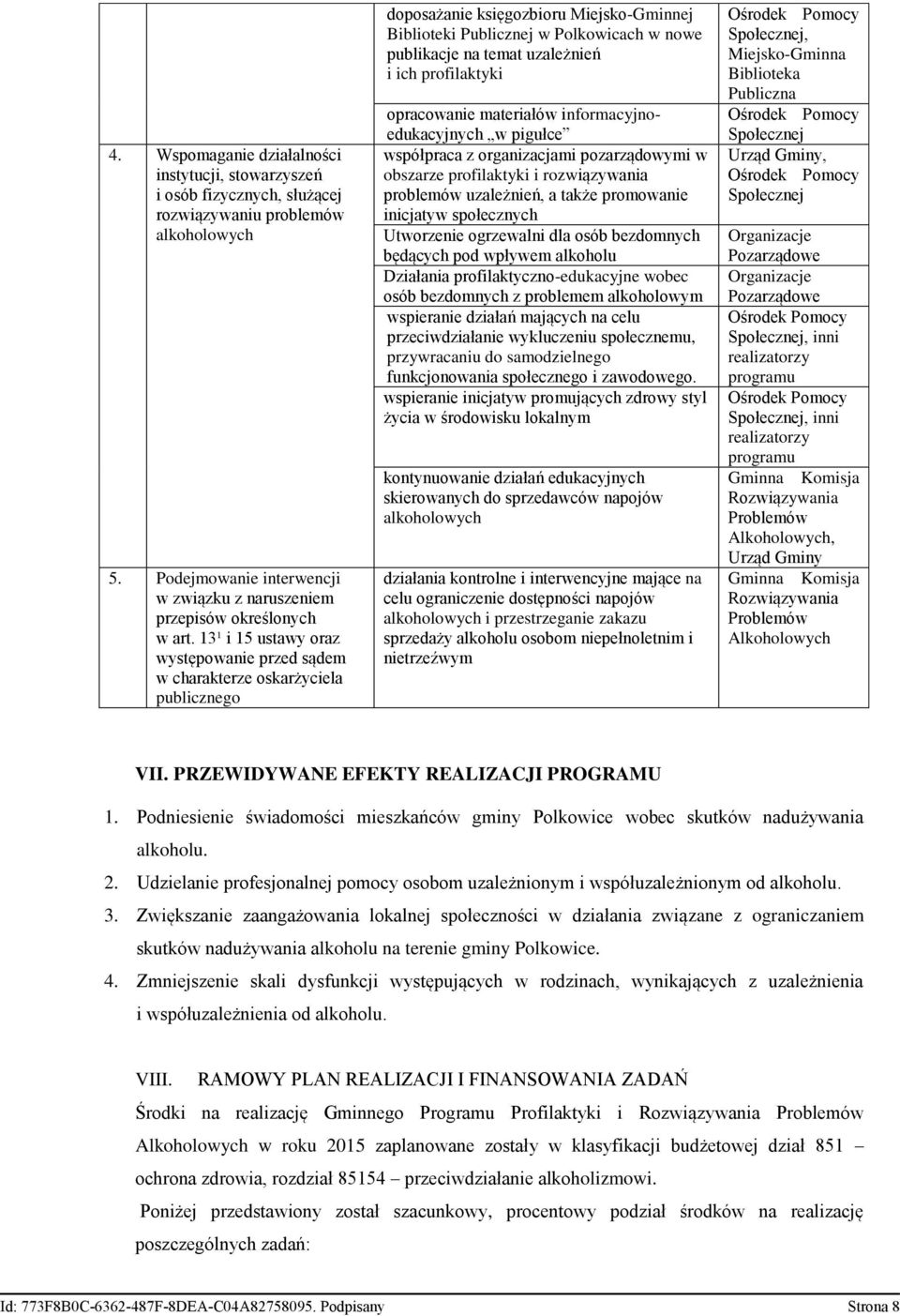 i ich profilaktyki opracowanie materiałów informacyjnoedukacyjnych w pigułce współpraca z organizacjami pozarządowymi w obszarze profilaktyki i rozwiązywania problemów uzależnień, a także promowanie