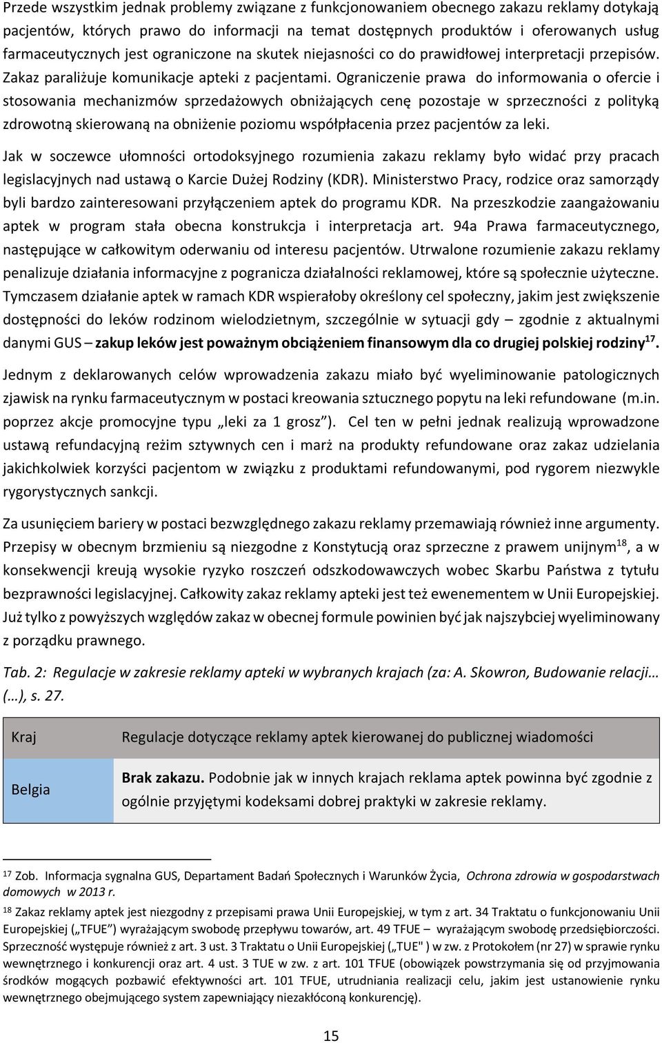 Ograniczenie prawa do informowania o ofercie i stosowania mechanizmów sprzedażowych obniżających cenę pozostaje w sprzeczności z polityką zdrowotną skierowaną na obniżenie poziomu współpłacenia przez