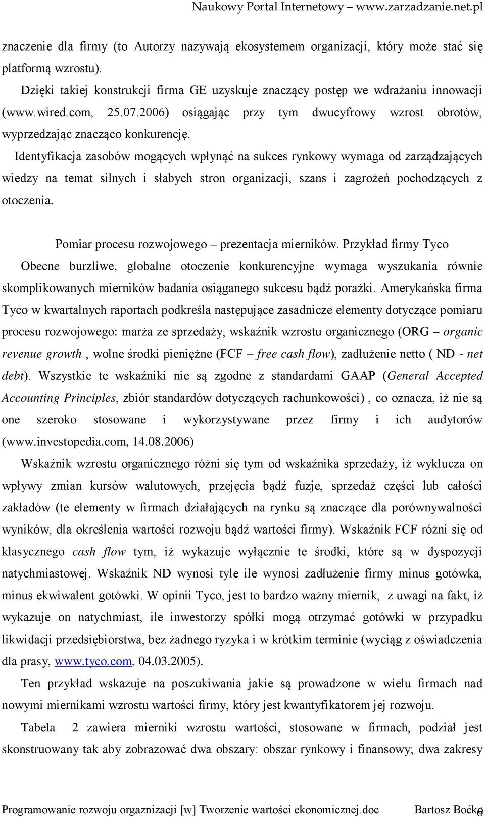 Identyfikacja zasobów mogących wpłynąć na sukces rynkowy wymaga od zarządzających wiedzy na temat silnych i słabych stron organizacji, szans i zagrożeń pochodzących z otoczenia.