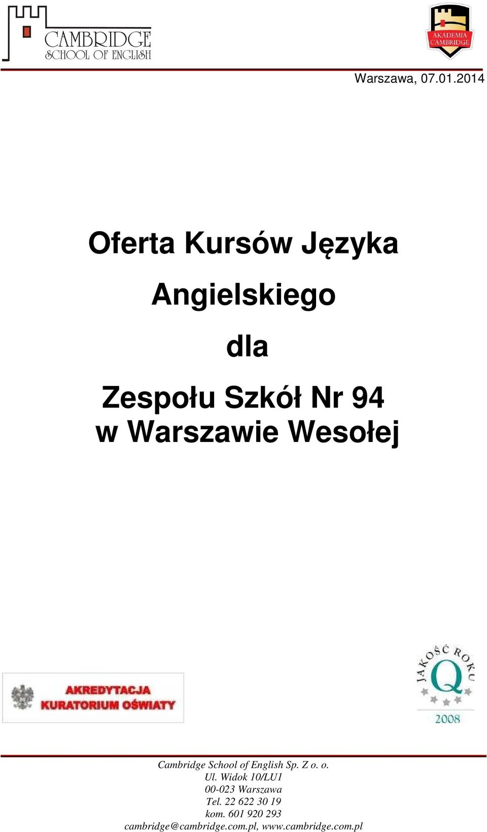 Języka Angielskiego dla