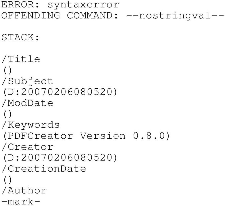 /ModDate /Keywords (PDFCreator Version 0.8.