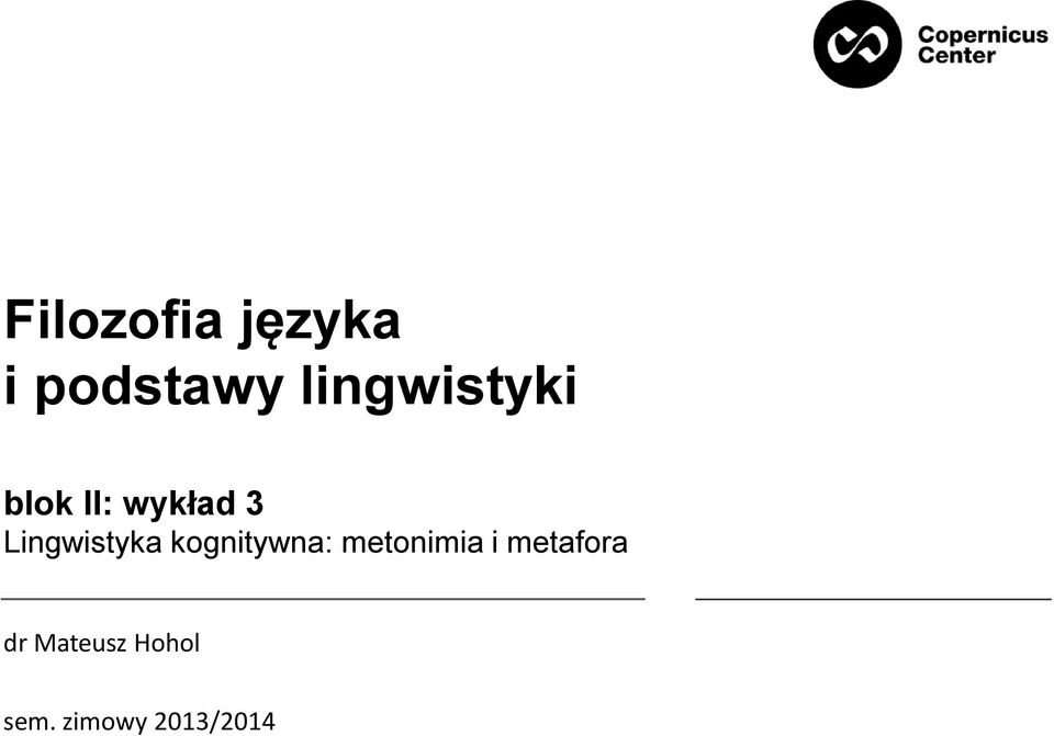 Lingwistyka kognitywna: metonimia i