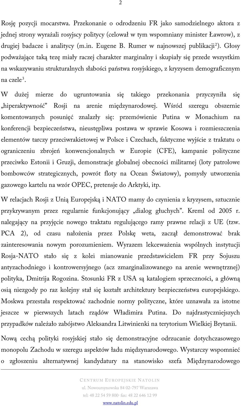 Rumer w najnowszej publikacji 2 ).