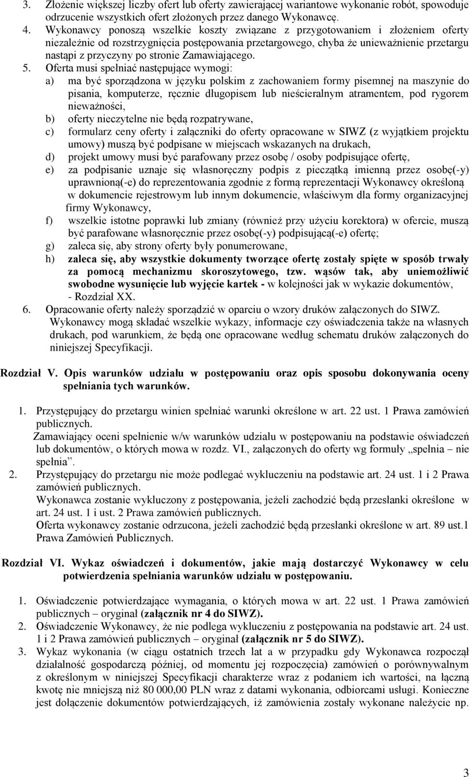 stronie Zamawiającego. 5.