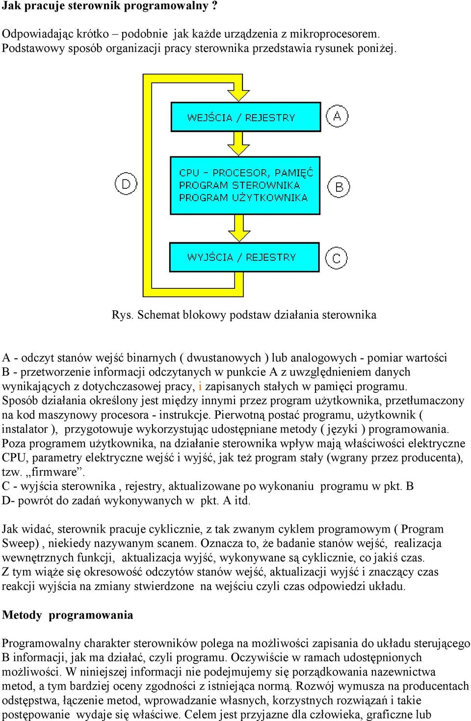 danych wynikających z dotychczasowej pracy, i zapisanych stałych w pamięci programu.