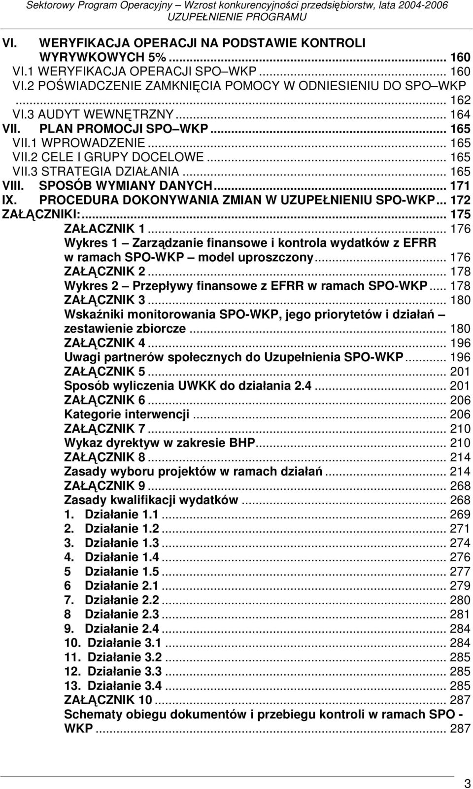 PROCEDURA DOKONYWANIA ZMIAN W UZUPEŁNIENIU SPO-WKP... 172 ZAŁĄCZNIKI:... 175 ZAŁACZNIK 1... 176 Wykres 1 Zarządzanie finansowe i kontrola wydatków z EFRR w ramach SPO-WKP model uproszczony.