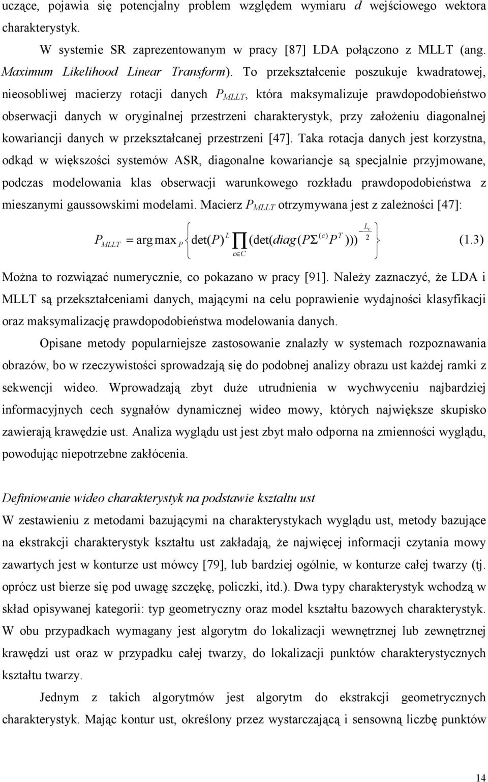 kowaiancji danych w pzekształcanej pzestzeni [47].