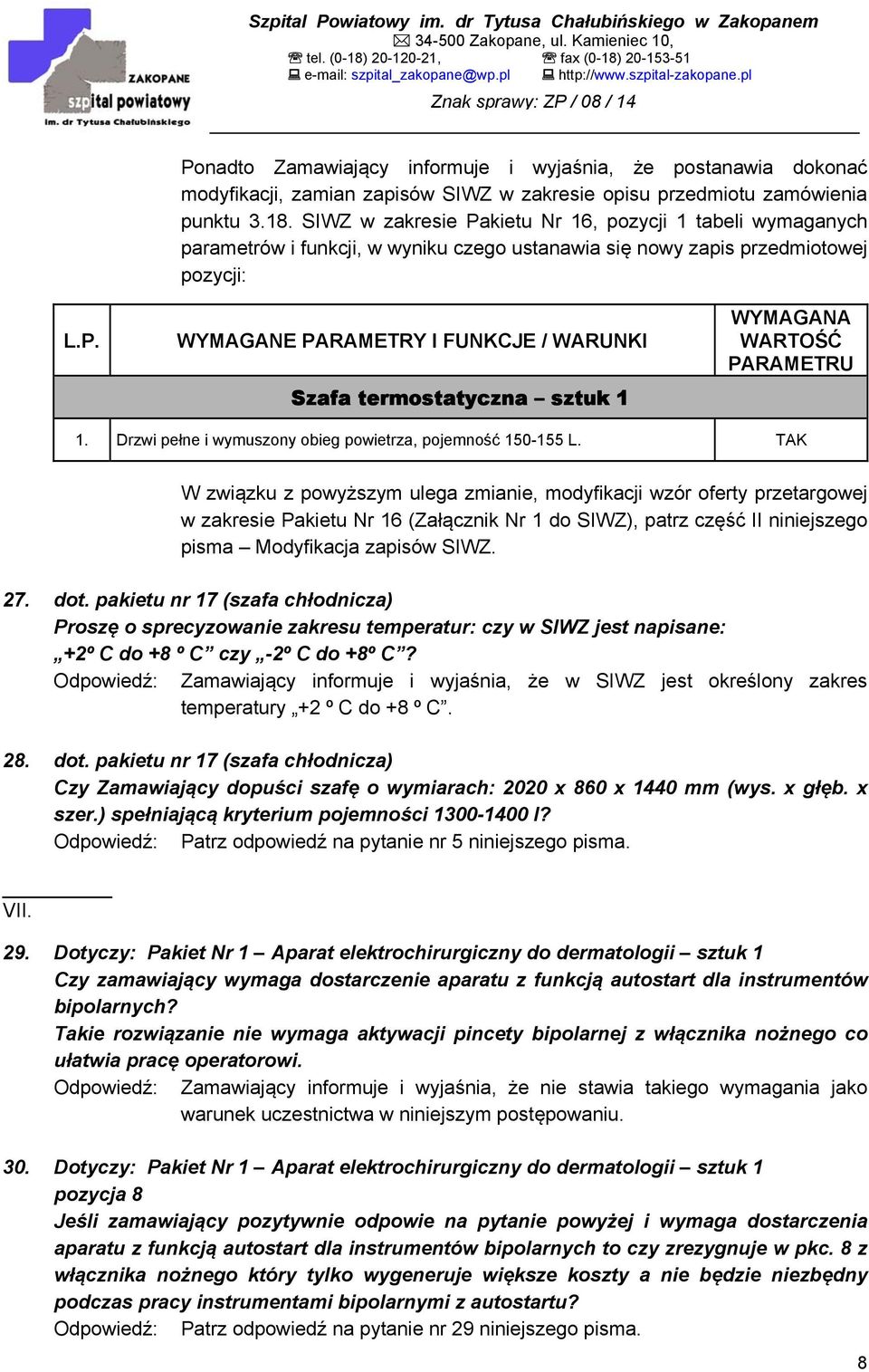 Drzwi pełne i wymuszony obieg powietrza, pojemność 150-155 L.