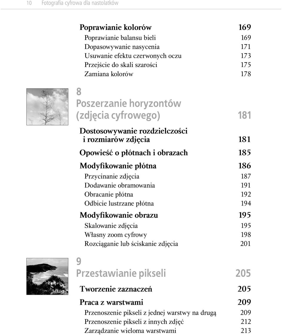 zdjęcia 187 Dodawanie obramowania 191 Obracanie płótna 192 Odbicie lustrzane płótna 194 Modyfikowanie obrazu 195 Skalowanie zdjęcia 195 Własny zoom cyfrowy 198 Rozciąganie lub ściskanie zdjęcia