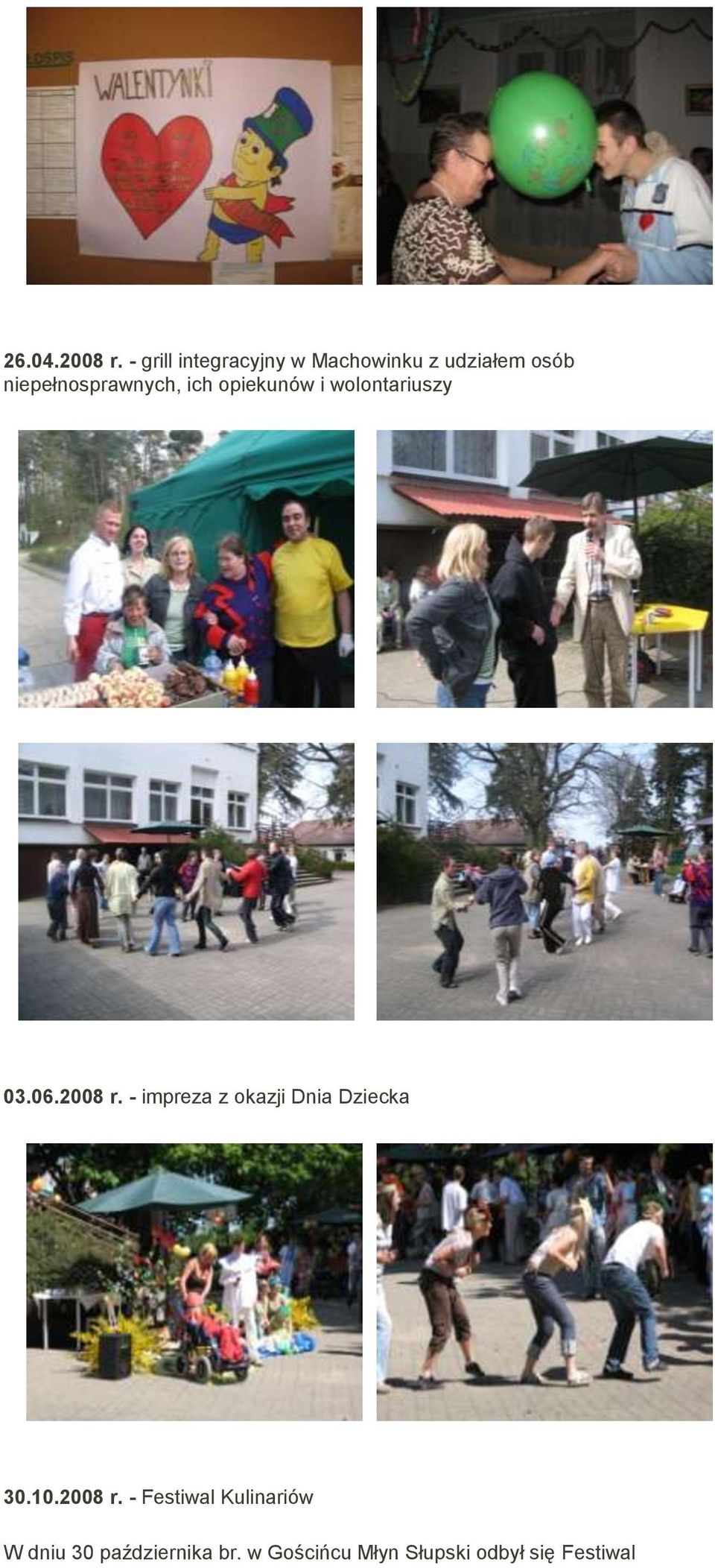 niepełnosprawnych, ich opiekunów i wolontariuszy 03.06.2008 r.