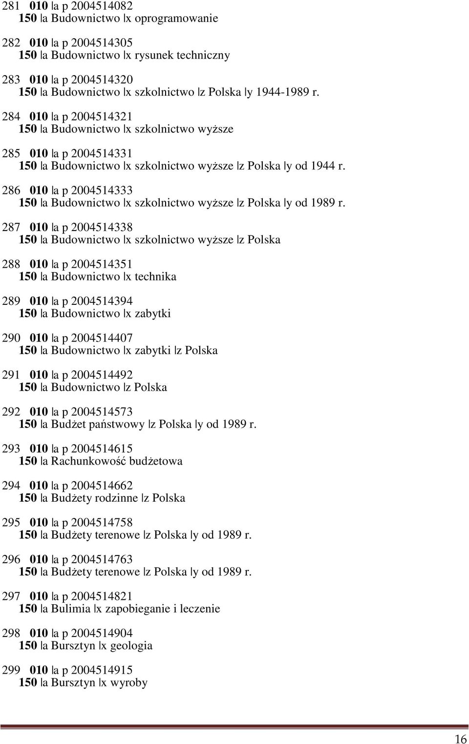 286 010 a p 2004514333 150 a Budownictwo x szkolnictwo wyższe z Polska y od 1989 r.