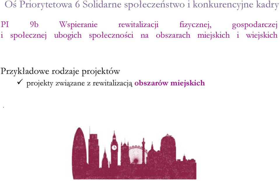 ubogich społeczności na obszarach miejskich i wiejskich Przykładowe