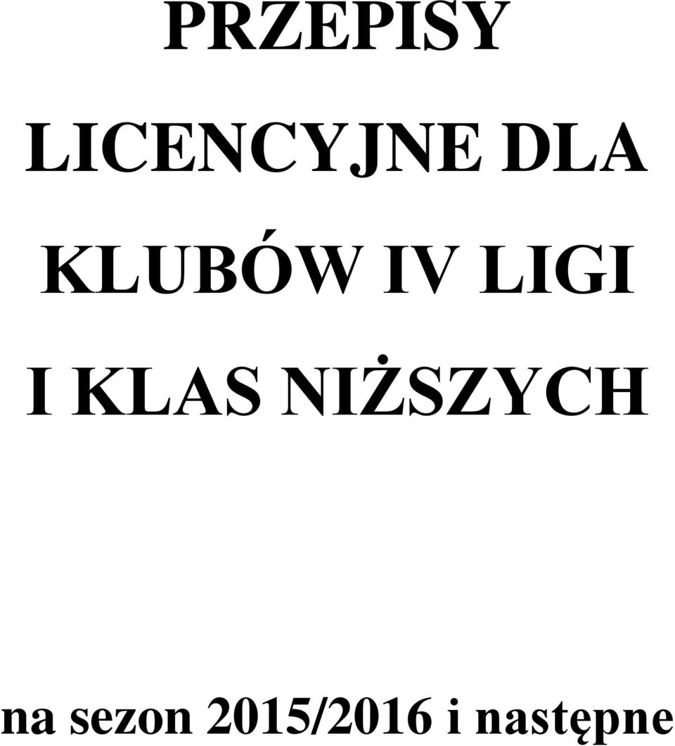 KLAS NIŻSZYCH na