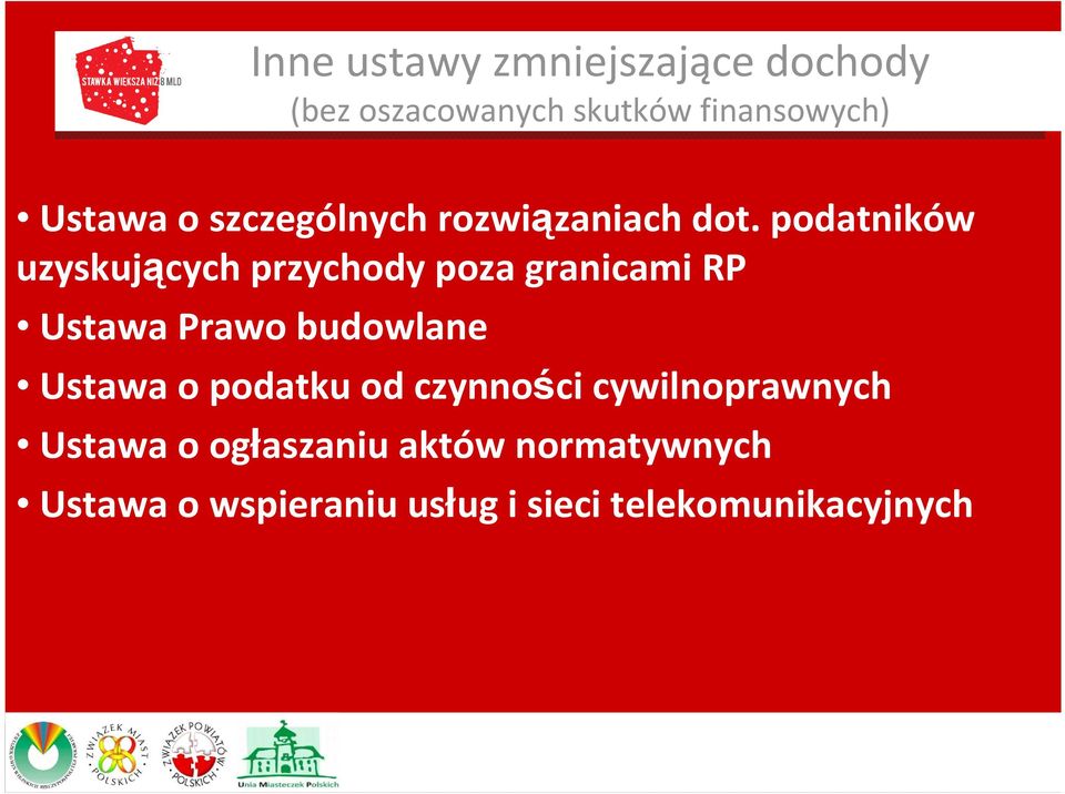 podatników uzyskujących przychody poza granicami RP Ustawa Prawo budowlane Ustawa