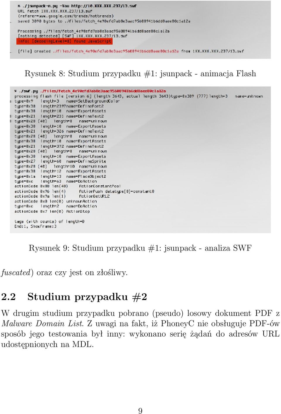 2 Studium przypadku #2 W drugim studium przypadku pobrano (pseudo) losowy dokument PDF z Malware