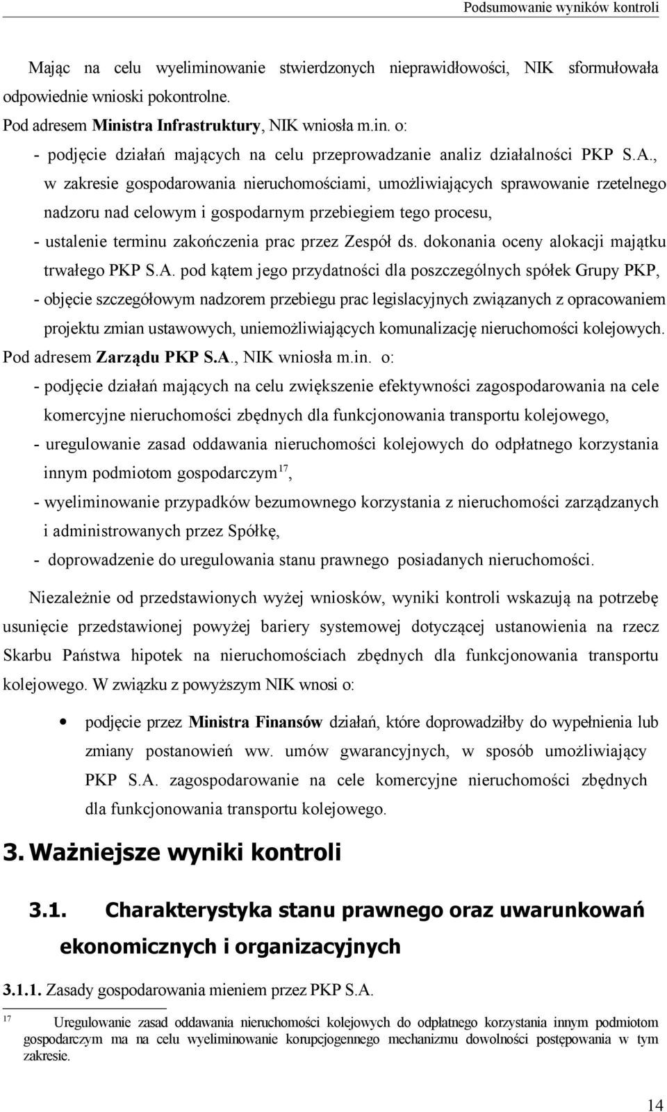 dokonania oceny alokacji majątku trwałego PKP S.A.