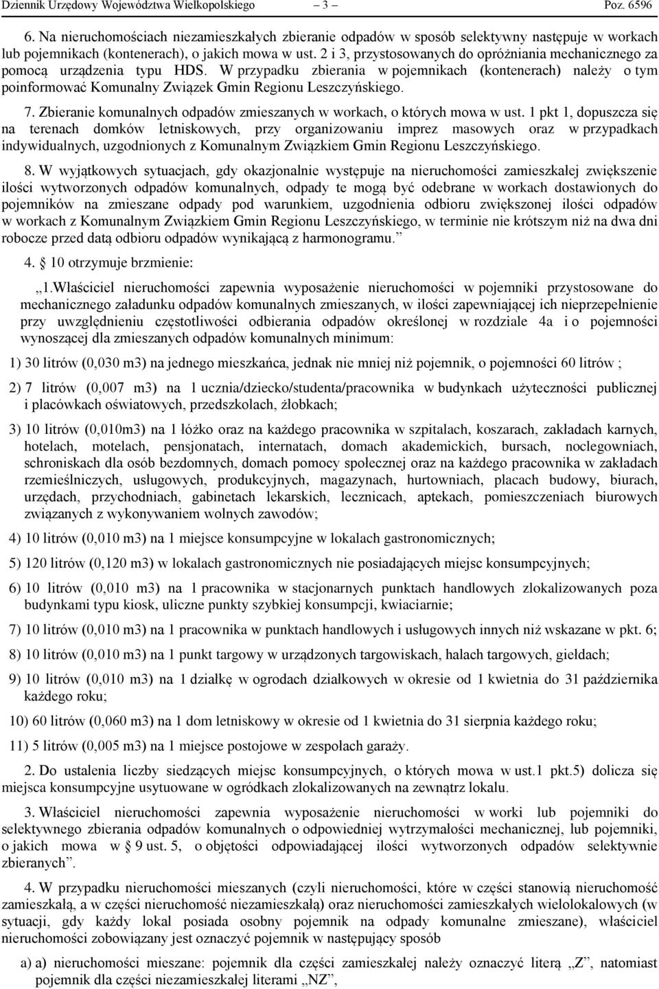 2 i 3, przystosowanych do opróżniania mechanicznego za pomocą urządzenia typu HDS.