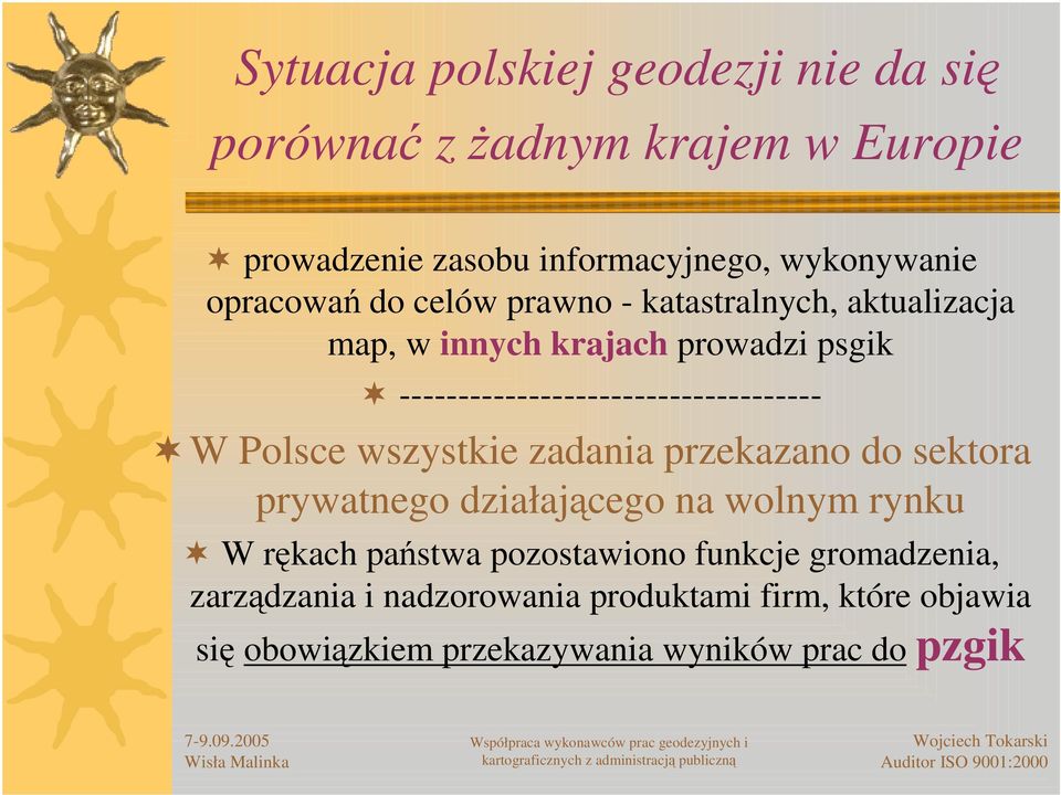 ------------------------------------ W Polsce wszystkie zadania przekazano do sektora prywatnego działajcego na wolnym
