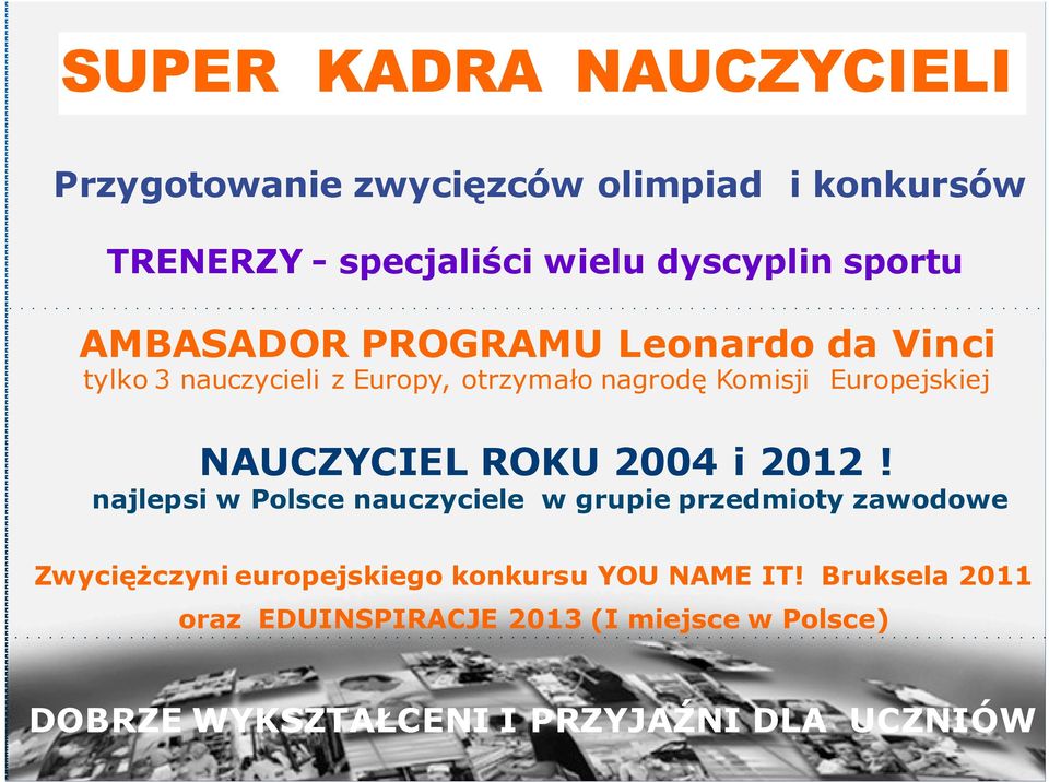 NAUCZYCIEL ROKU 2004 i 2012!