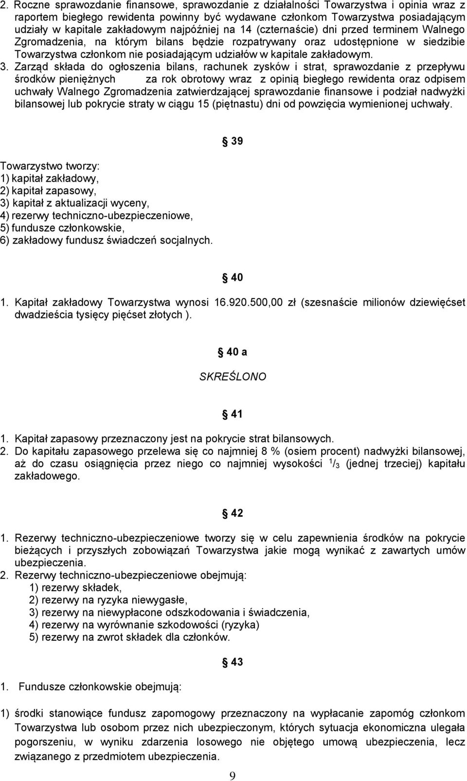 kapitale zakładowym. 3.