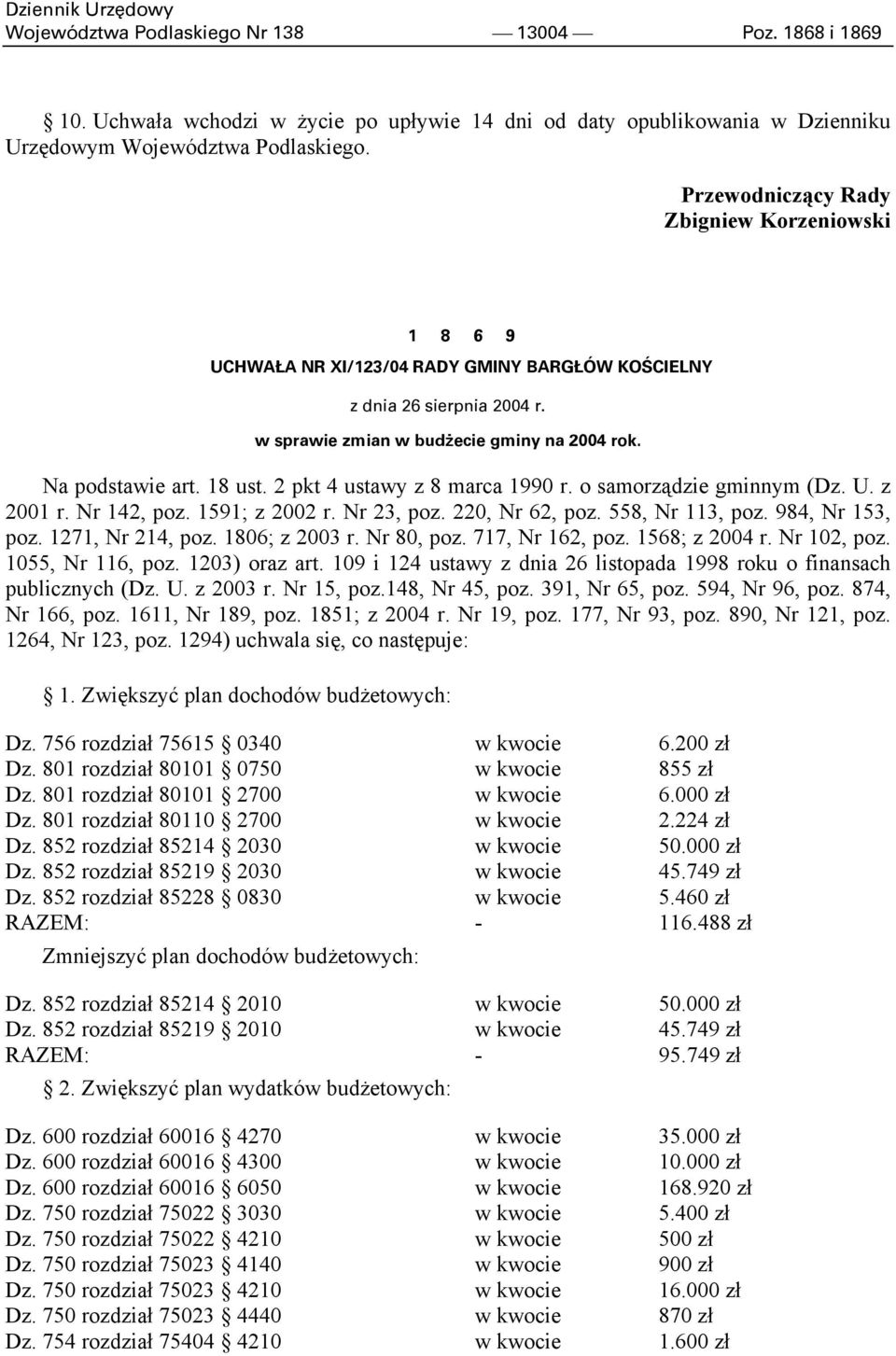 2 pkt 4 ustawy z 8 marca 1990 r. o samorządzie gminnym (Dz. U. z 2001 r. Nr 142, poz. 1591; z 2002 r. Nr 23, poz. 220, Nr 62, poz. 558, Nr 113, poz. 984, Nr 153, poz. 1271, Nr 214, poz.