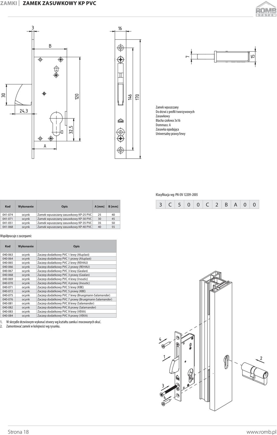 dodatkowy PVC prawy (luplast) 00-065 ocynk Zaczep dodatkowy PVC lewy (REHU) 00-066 ocynk Zaczep dodatkowy PVC prawy (REHU) 00-06 ocynk Zaczep dodatkowy PVC lewy (Gealan) 00-068 ocynk Zaczep dodatkowy