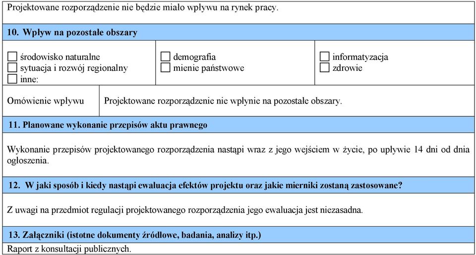 na pozostałe obszary. 11.