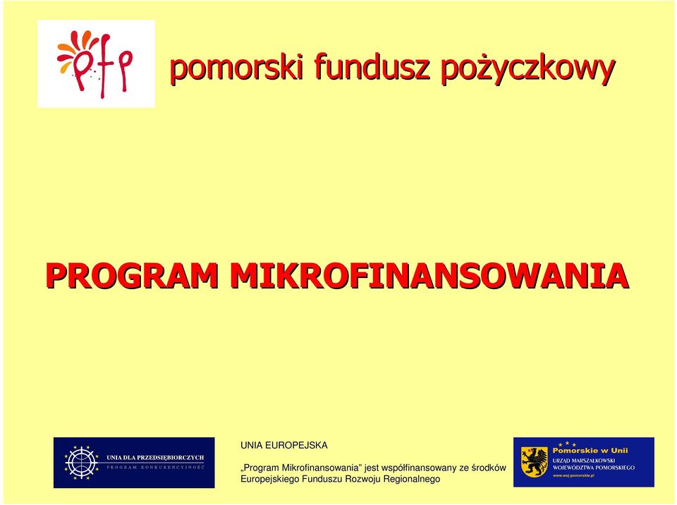 Mikrofinansowania jest