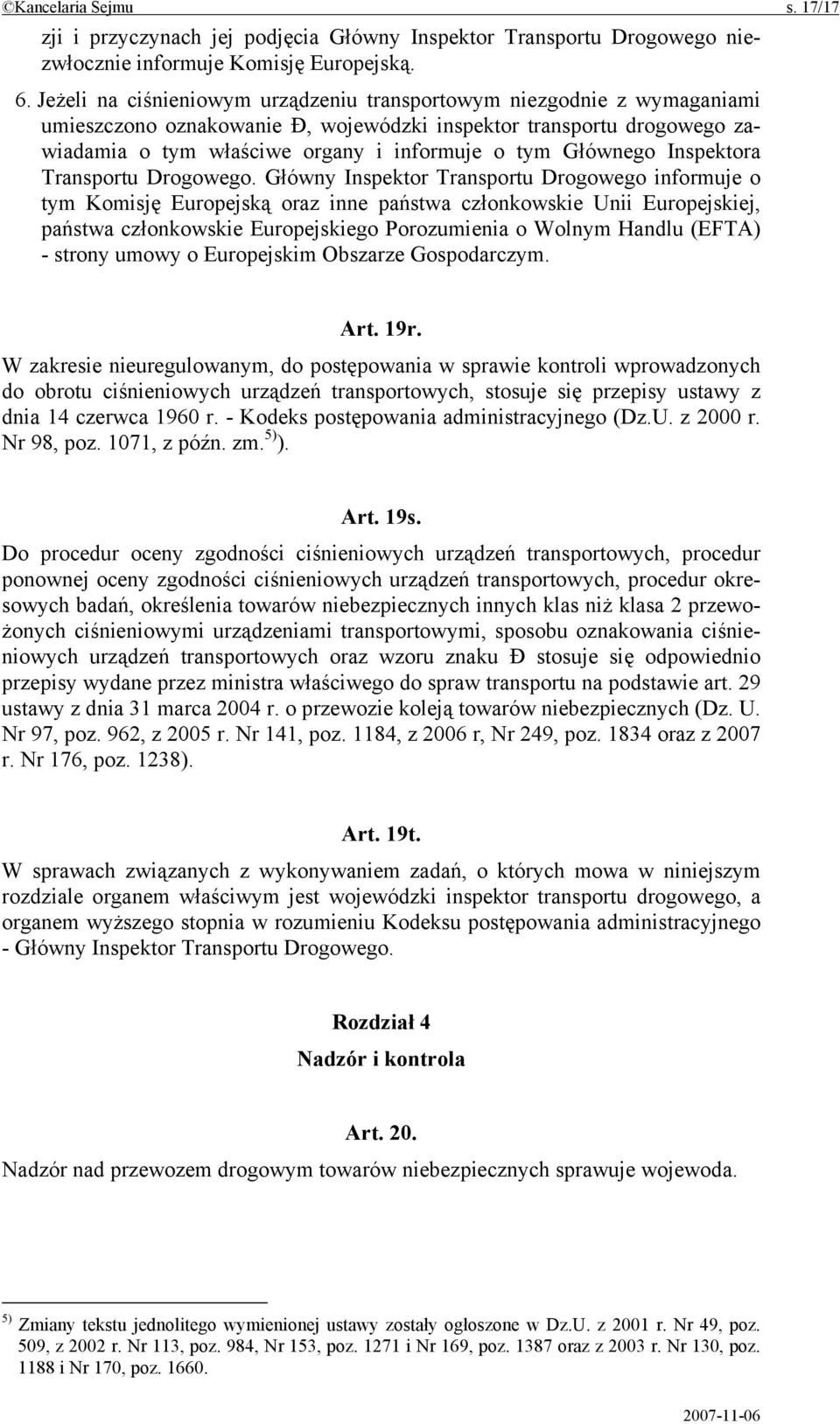 Głównego Inspektora Transportu Drogowego.