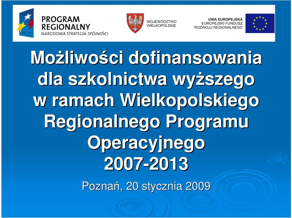 Wielkopolskiego Regionalnego Programu