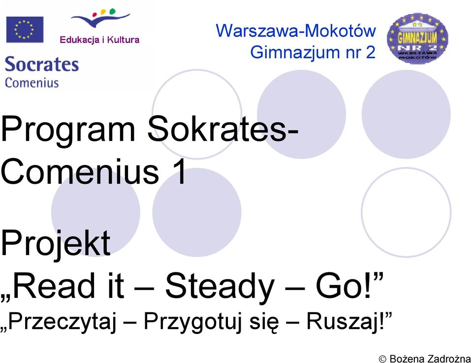 1 Projekt Read it Steady Go!