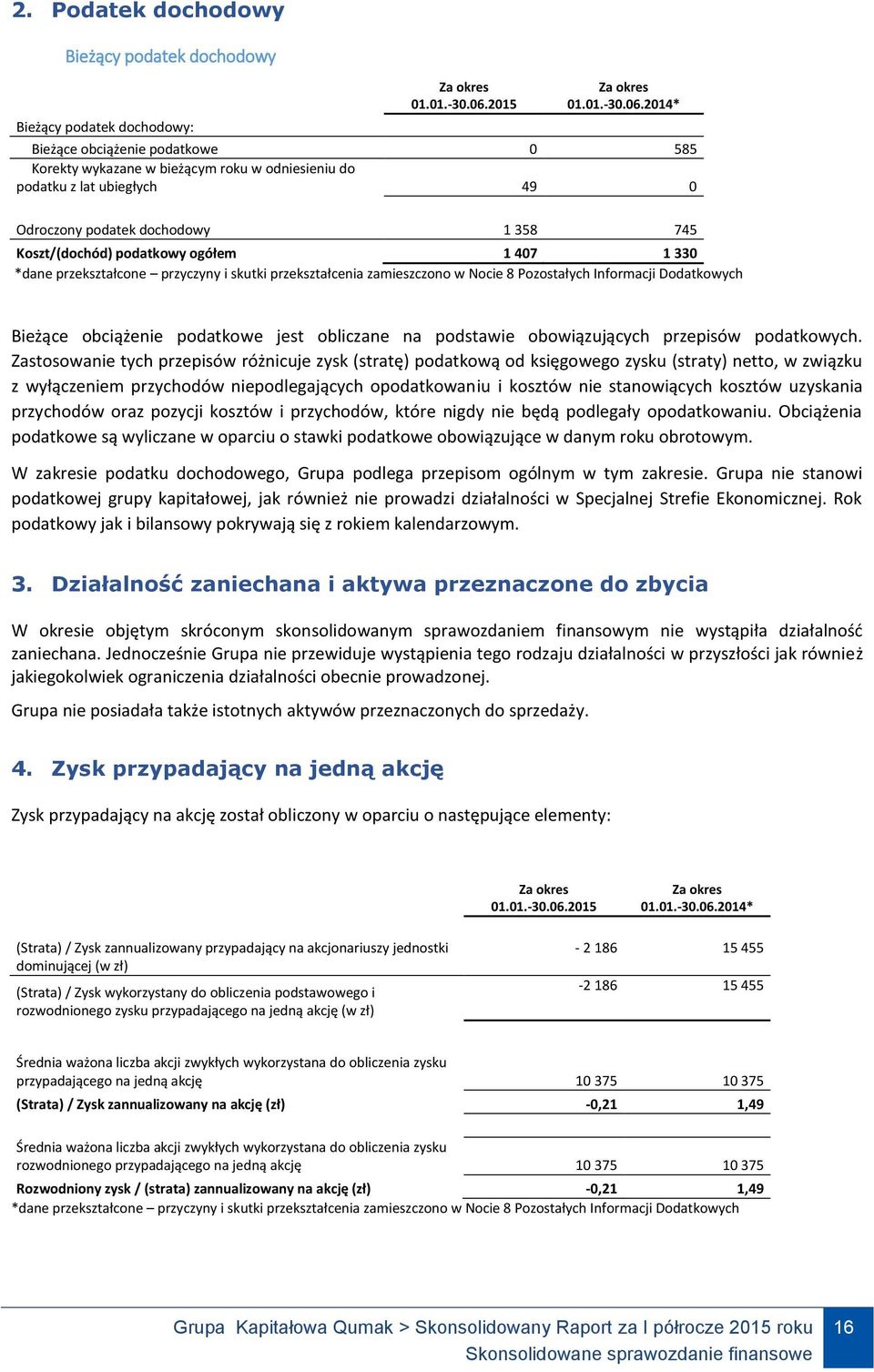 330 Bieżące obciążenie podatkowe jest obliczane na podstawie obowiązujących przepisów podatkowych.