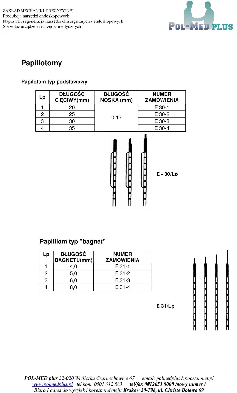 35 E 30-4 E - 30/ Papilliom typ "bagnet" BAGNETU