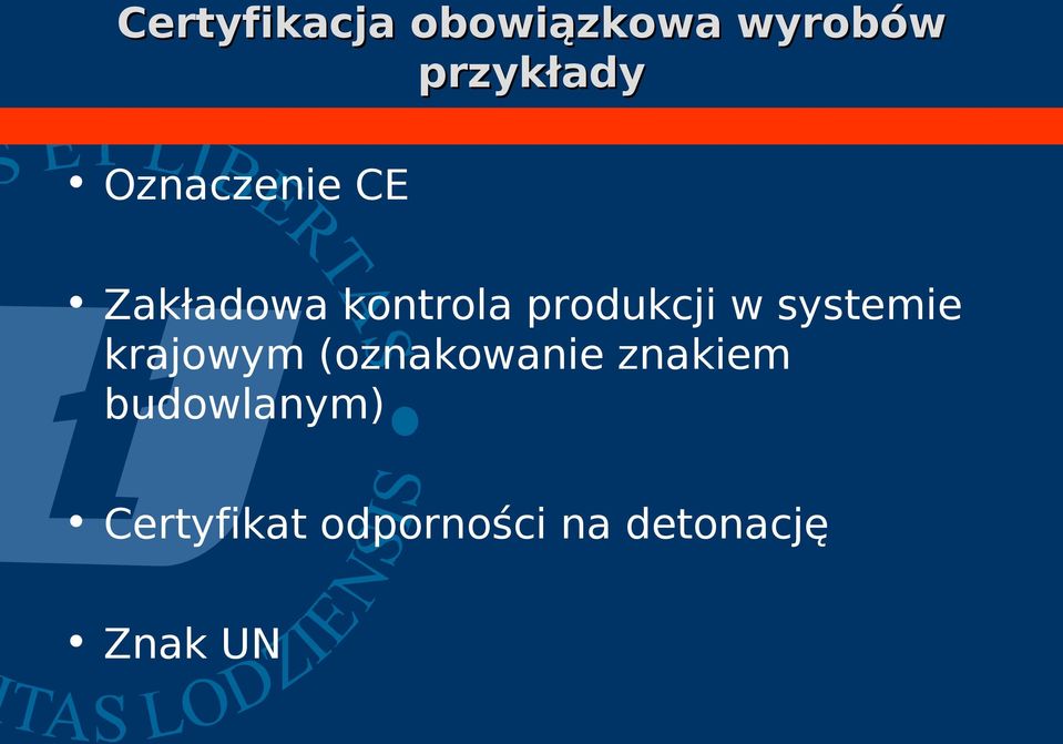 systemie krajowym (oznakowanie znakiem