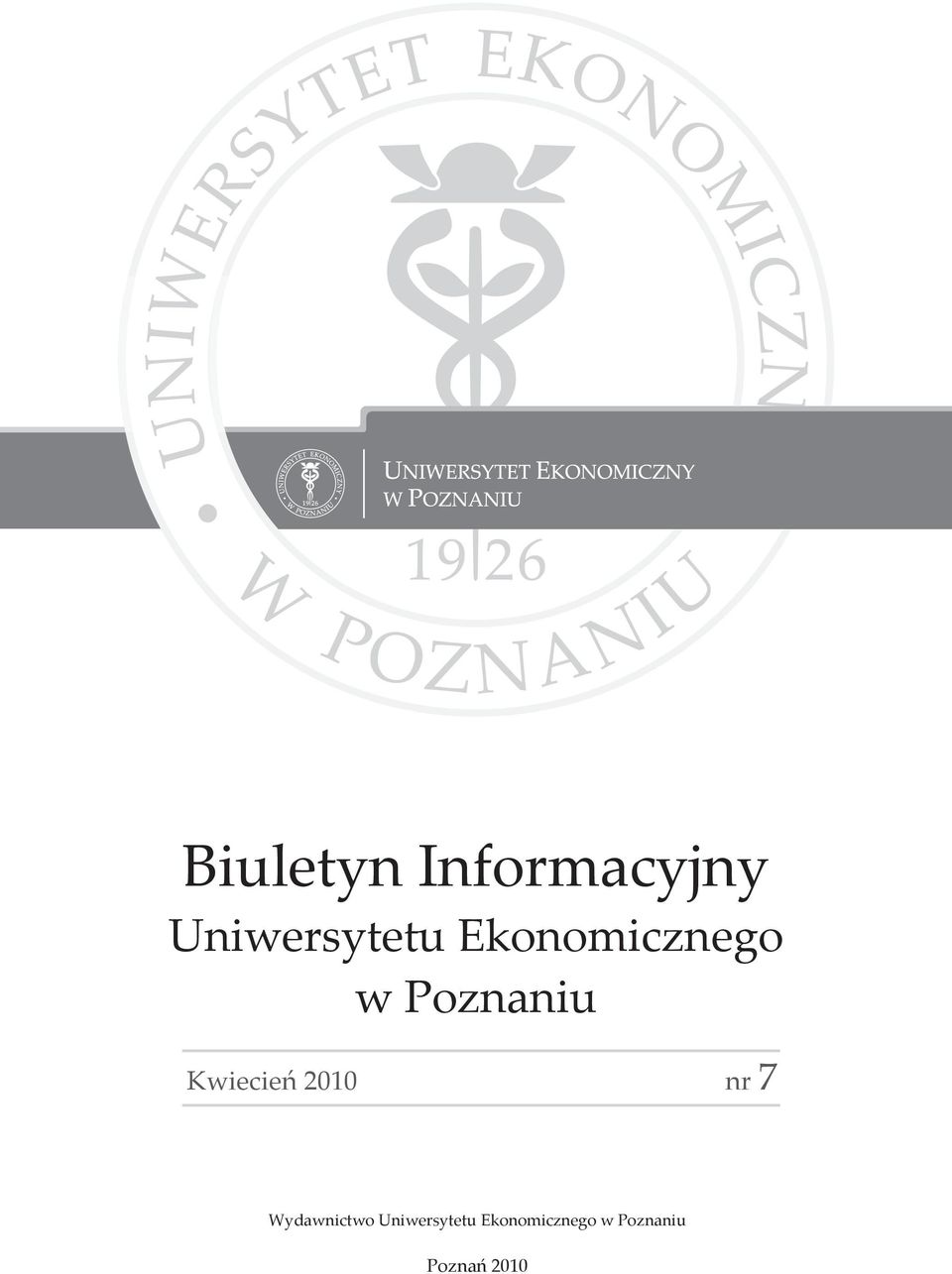 2010 nr 7 Wydawnictwo Uniwersytetu