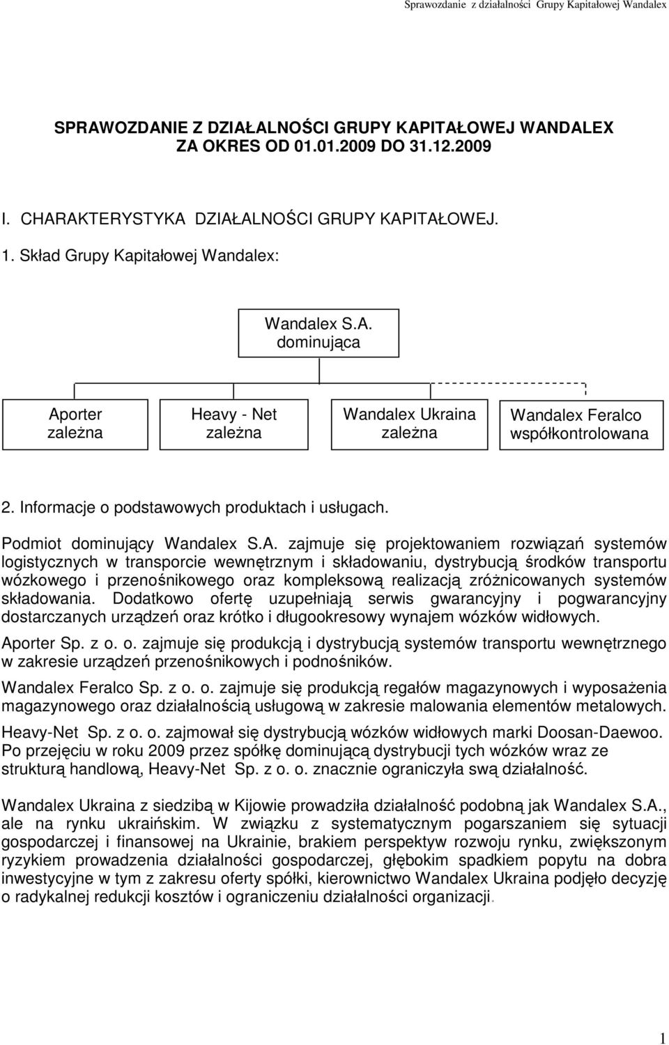 zajmuje się projektowaniem rozwiązań systemów logistycznych w transporcie wewnętrznym i składowaniu, dystrybucją środków transportu wózkowego i przenośnikowego oraz kompleksową realizacją