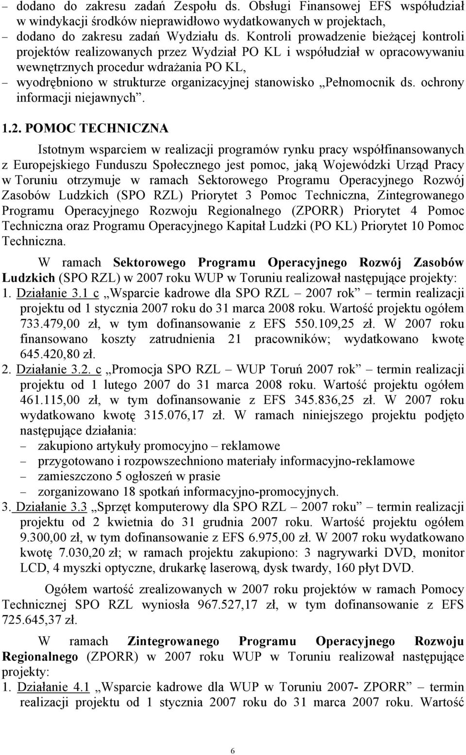 stanowisko Pełnomocnik ds. ochrony informacji niejawnych. 1.2.