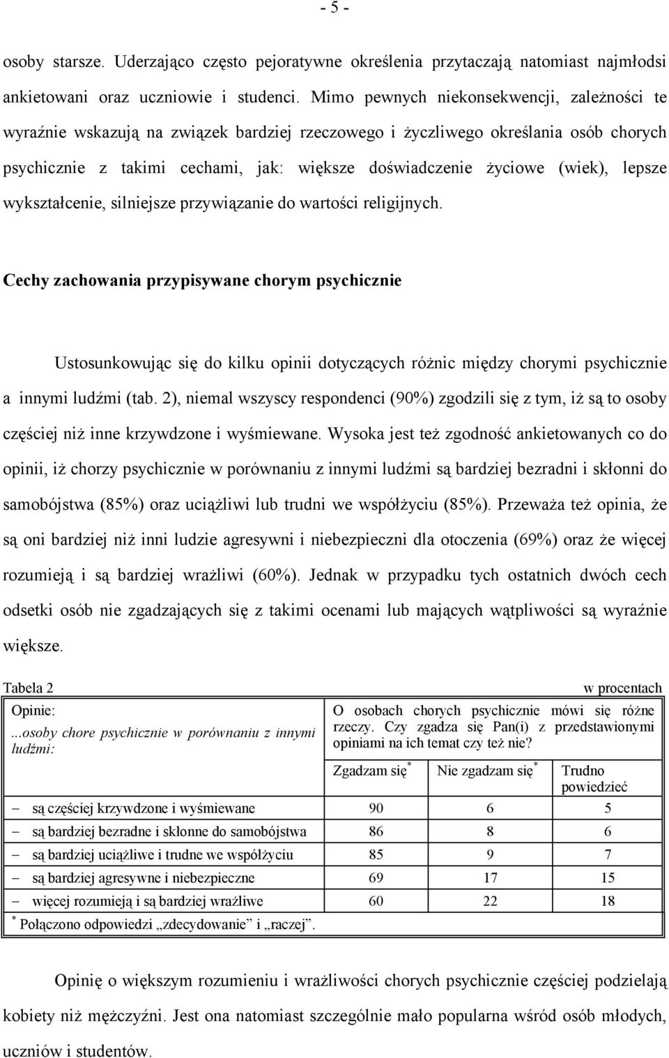 (wiek), lepsze wykształcenie, silniejsze przywiązanie do wartości religijnych.