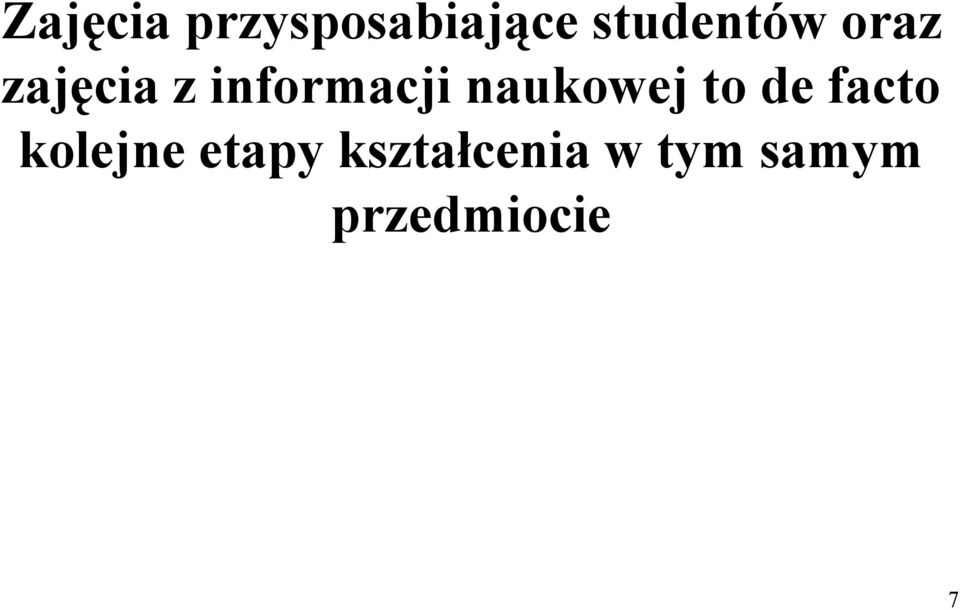 informacji naukowej to de facto