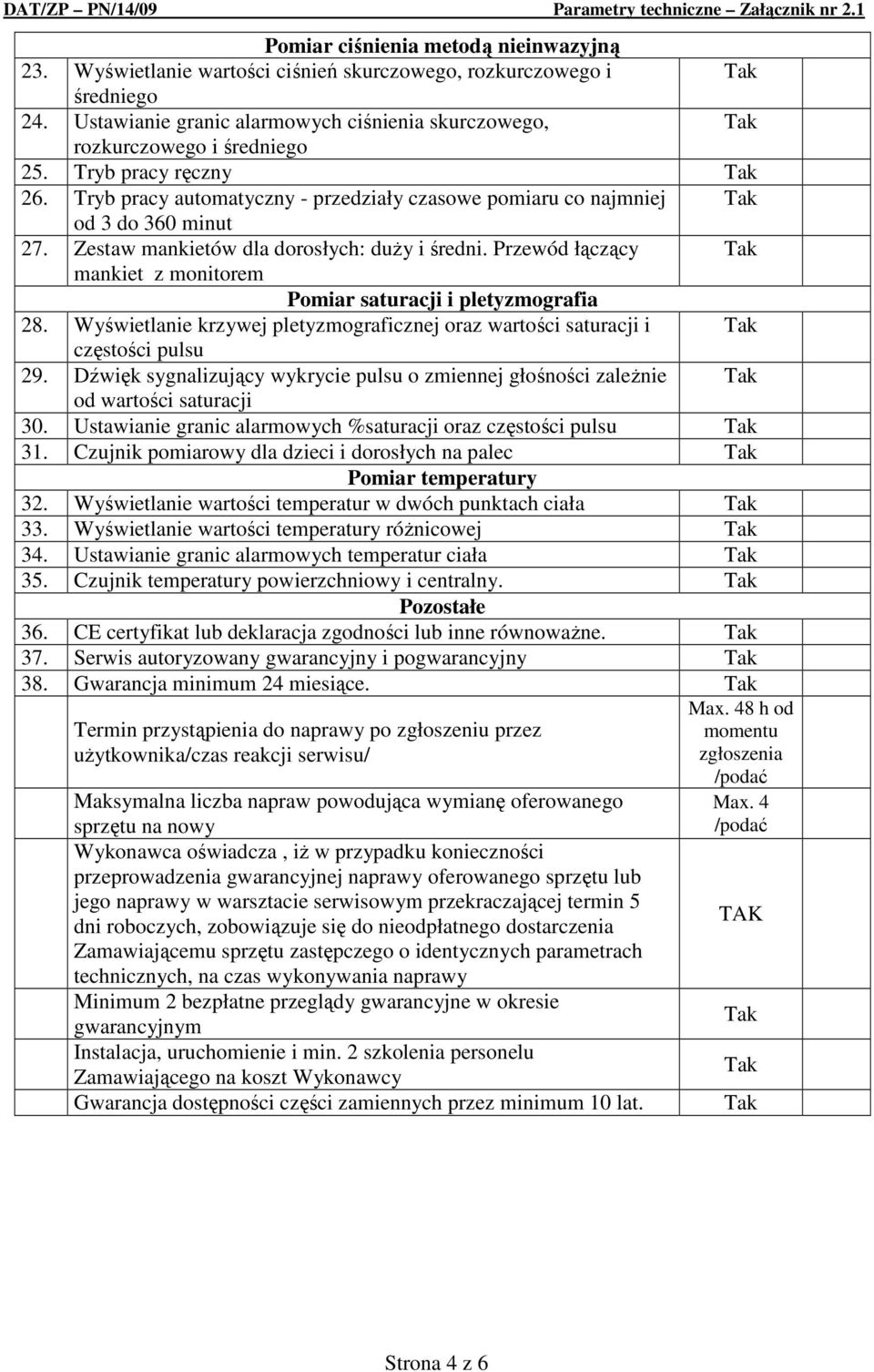 Przewód łączący mankiet z monitorem Pomiar saturacji i pletyzmografia 28. Wyświetlanie krzywej pletyzmograficznej oraz wartości saturacji i częstości pulsu 29.