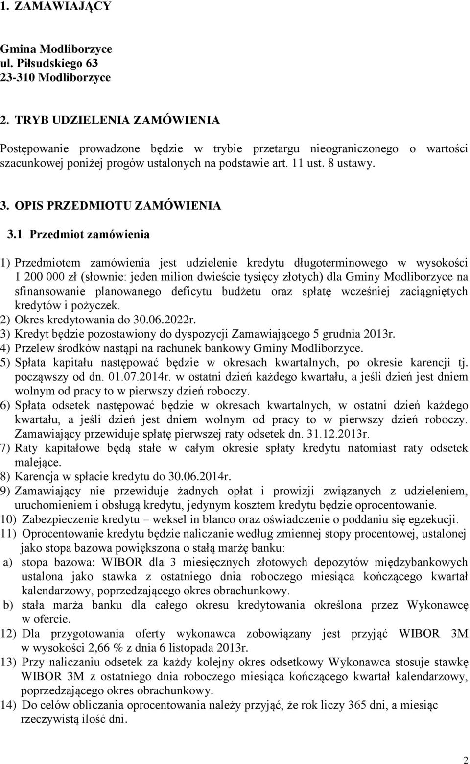 OPIS PRZEDMIOTU ZAMÓWIENIA 3.