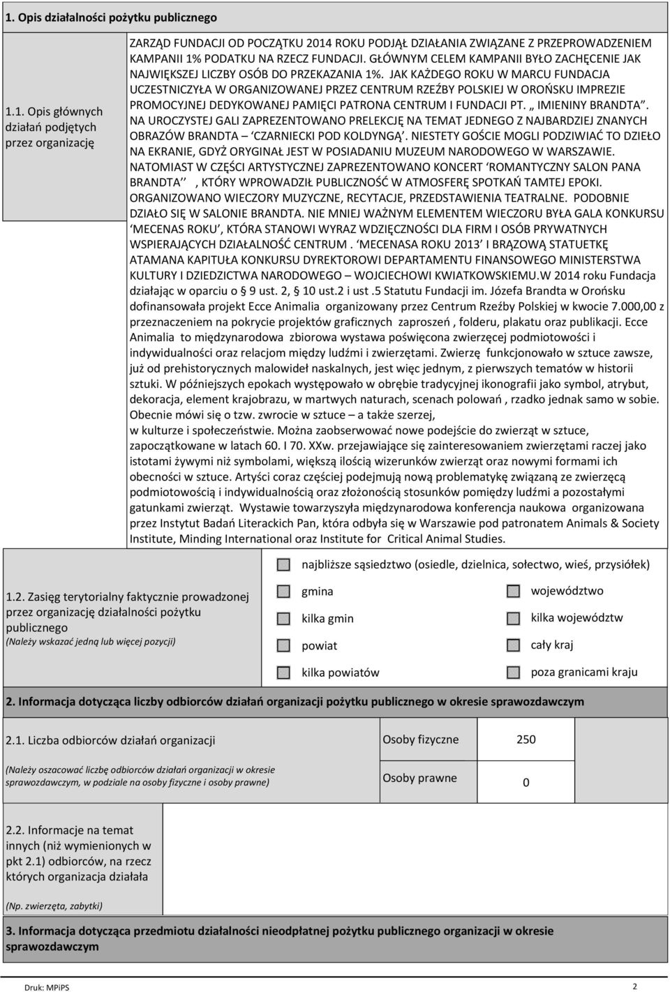 JAK KAŻDEGO ROKU W MARCU FUNDACJA UCZESTNICZYŁA W ORGANIZOWANEJ PRZEZ CENTRUM RZEŹBY POLSKIEJ W OROŃSKU IMPREZIE PROMOCYJNEJ DEDYKOWANEJ PAMIĘCI PATRONA CENTRUM I FUNDACJI PT. IMIENINY BRANDTA.