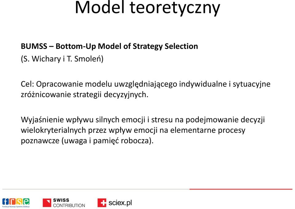 strategii decyzyjnych.