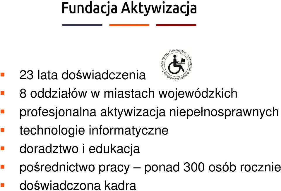 niepełnosprawnych technologie informatyczne