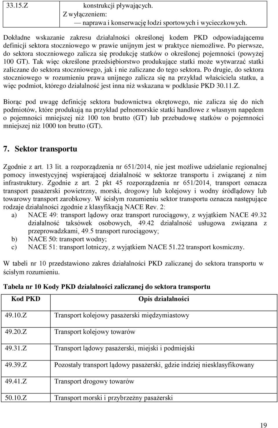 Po pierwsze, do sektora stoczniowego zalicza się produkcję statków o określonej pojemności (powyżej 100 GT).