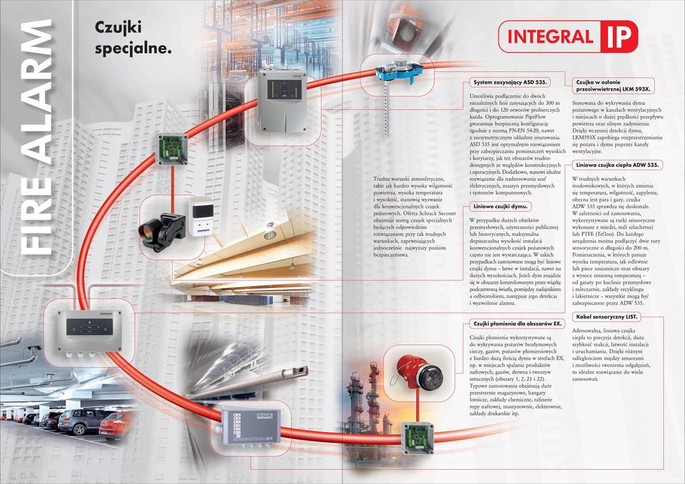 System zasysający ASD 535. Umożliwia podłączenie do dwóch niezależnych linii zasysających do 300 m długości i do 120 otworów probierczych każda.