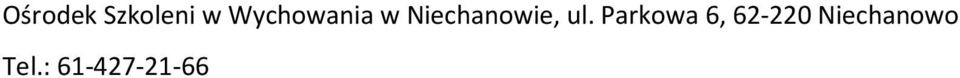 Niechanwie, ul.