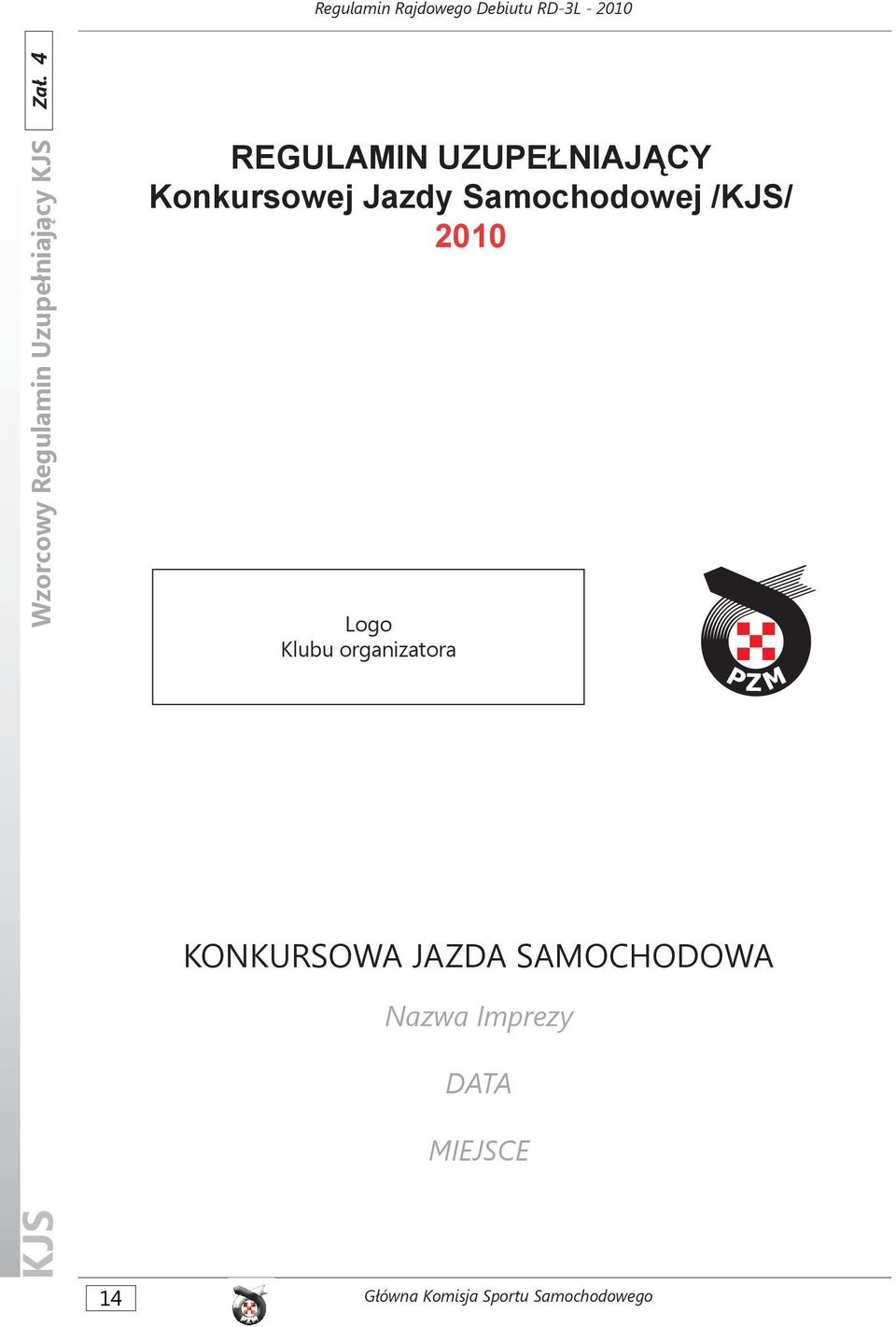 Logo Klubu organizatora KONKURSOWA JAZDA SAMOCHODOWA